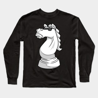 Cool knight as a chess piece Long Sleeve T-Shirt